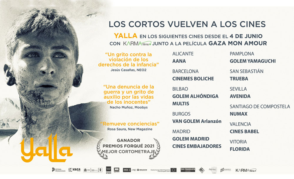 El cortometraje YALLA se estrena en cines el 4 de junio