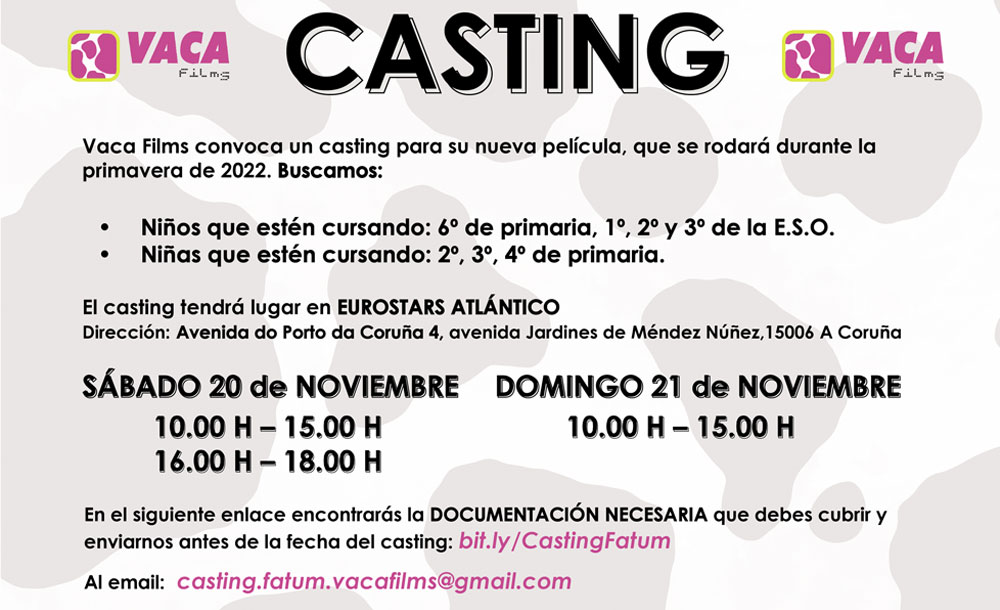 Vaca Films busca niñas y niños para su nuevo largometraje